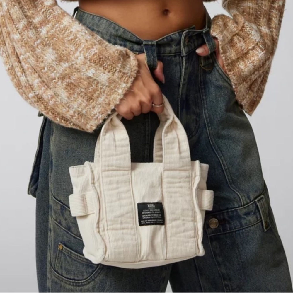 Soft Corduroy Mini Tote Bag